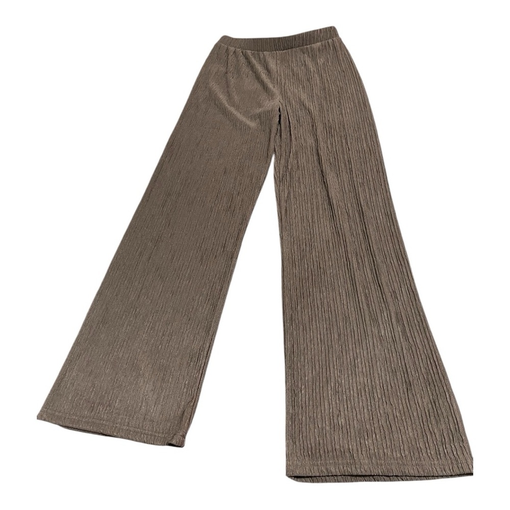 Wide-Leg Tan Pants